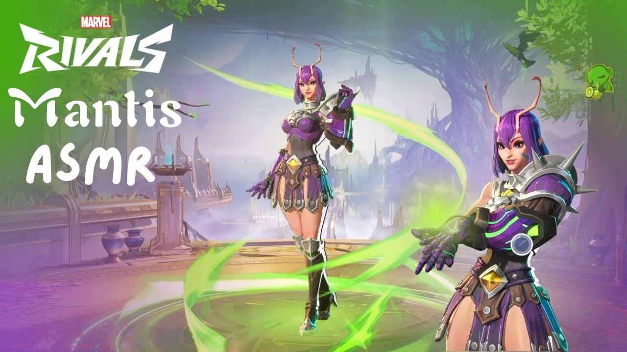 ASMR Playing Mantis with New Galactic Gladiator Skin in Marvel Rivals! (Live whispers, gum chewing)