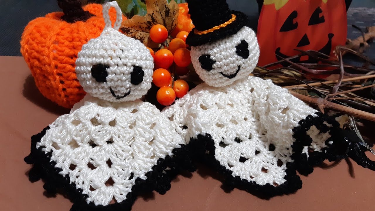 Tutorial Fantasmino di Halloween all'Uncinetto 👻️ Spaventosamente Carino! 👻️🎃️..ahh!!😱️ #crochet