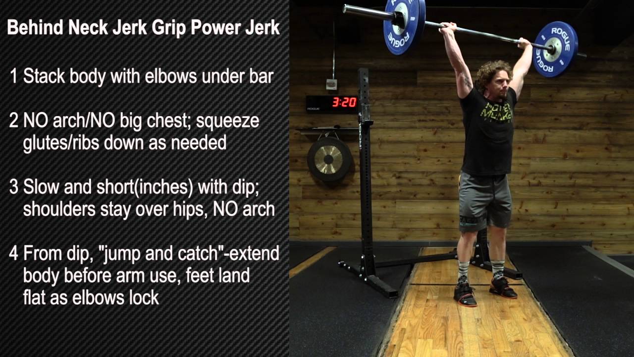 Behind Neck Jerk Grip Power Jerk