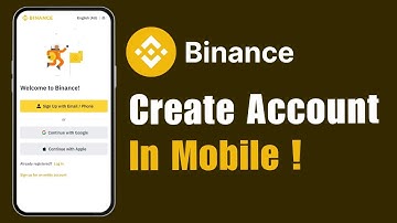 How to Create Binance Account in Mobile !