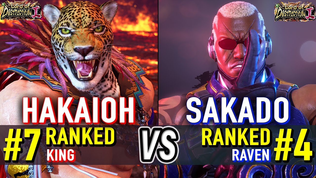 T8 🔥 HAKAIOH (#7 Ranked King) vs SAKADO (#4 Ranked Raven) 🔥 Tekken 8 High Level Gameplay