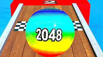 Crazy Ball Run 2048 -  Ball Merge Endless Gameplay Part 36 android, ios