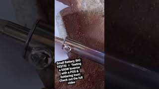 Small Battery, BIG TESTS! ⚡ Testing a 500W Inverter with a POS & Soldering Iron!