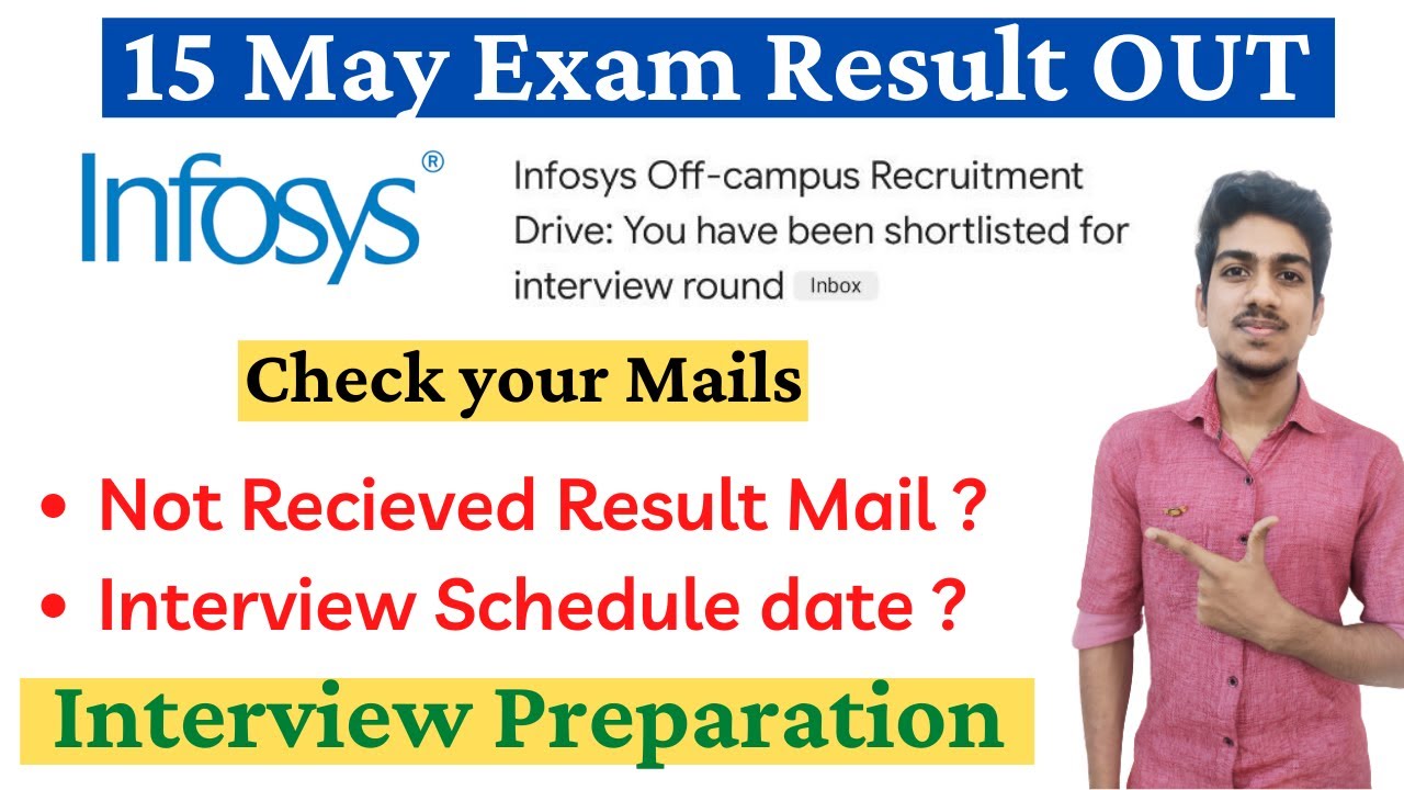 Infosys 15 MAY Exam Result OUT | Infosys Interview Preparation| Infosys ...