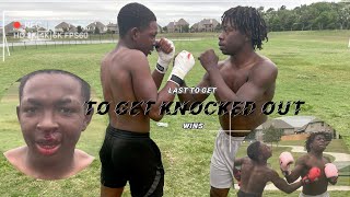 LAST PERSON TO GET KNOCKED OUT WIN🥊/:PT1 WENT WRONG MUST WATCH