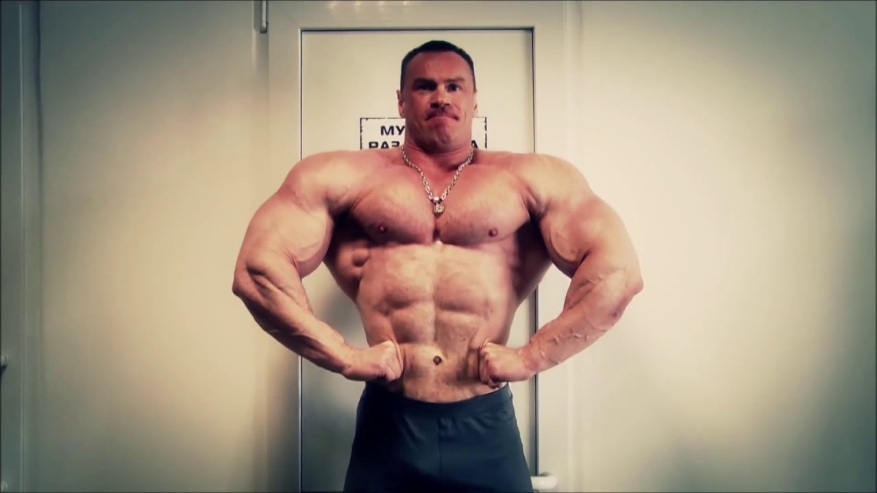 Russian muscle giant Andrey Shokin - Posing and training - YouTube