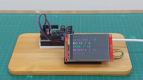아두이노 한글 LCD 컬러