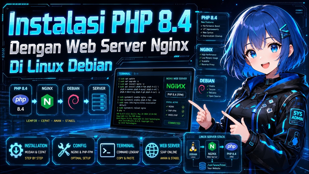 Hướng dẫn cài đặt PHP 8.4 và Nginx trên Debian: Tối ưu hiệu suất Server mã nguồn mở