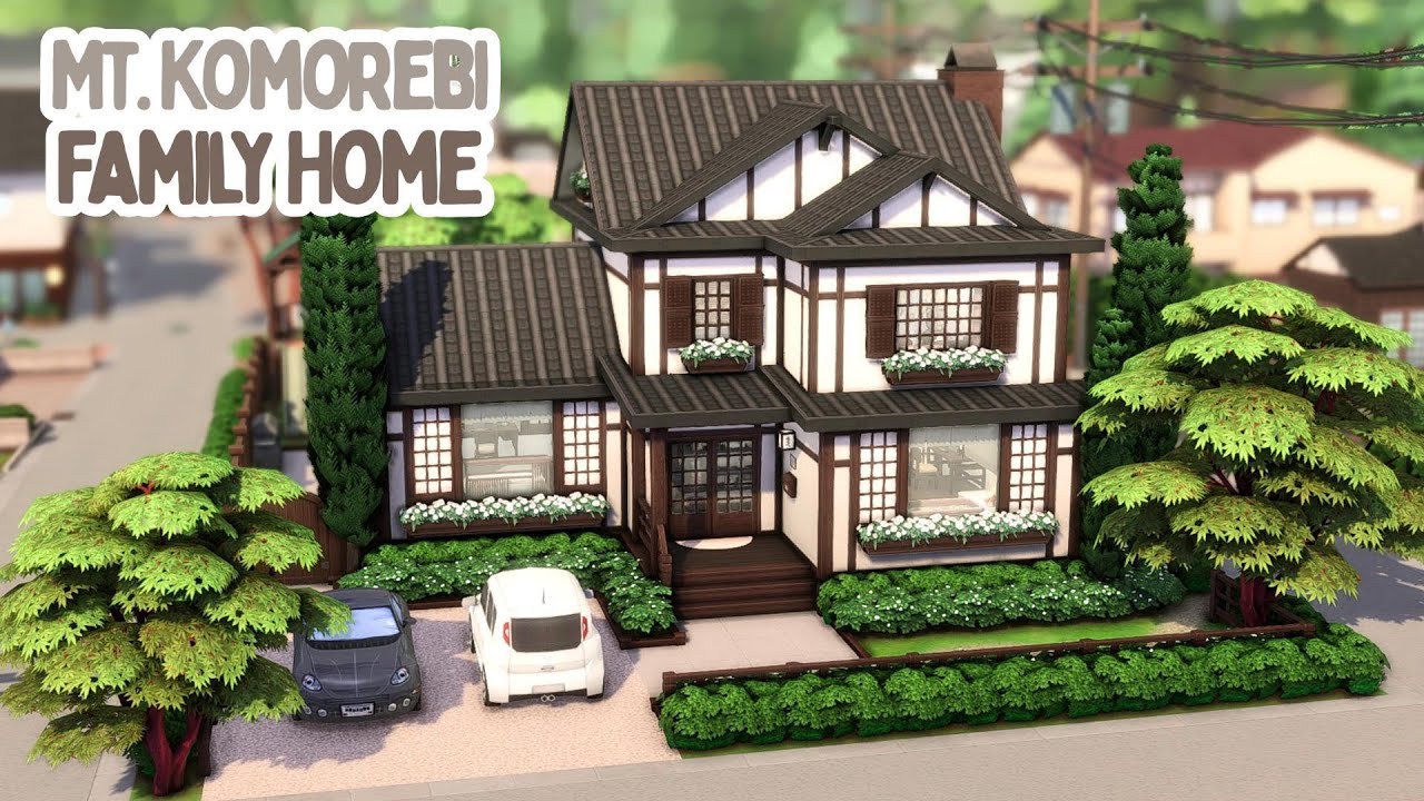 Mt. Komorebi Family Home🏂The Sims 4 Snowy Escape Speed Build || No CC ...