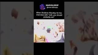 When Shailene Woodley hit the interview with "well, you should probably eat"