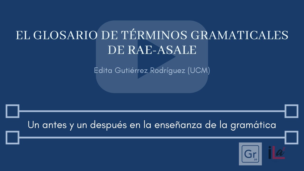 Glosario de términos gramaticales - YouTube