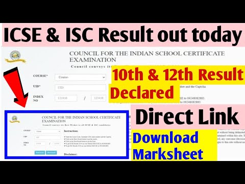 ICSE 10th & 12th result declared | how to check icse result 2023 | ICSE ...