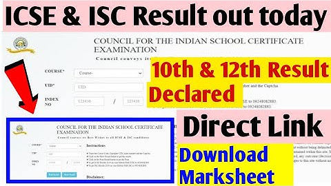 ICSE 10th & 12th result  declared | how to check icse result 2023 | ICSE result kaise dekhen