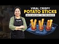 Viral Crispy Potato Sticks French Fries Recipe | Potato Sticks recipes | Easy Teatime snacks recipe