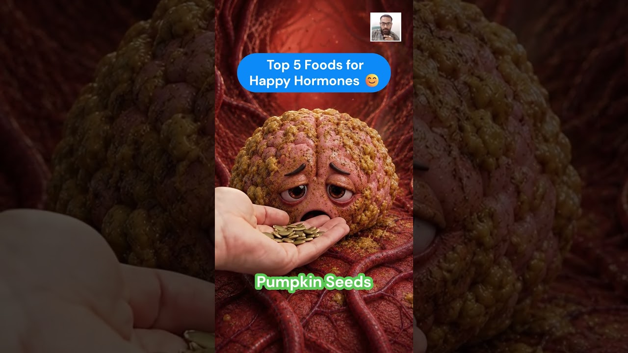 😟 Mood Off? Try These 5 Foods for Happy Hormones! #facts #health #shorts #shortsfeed