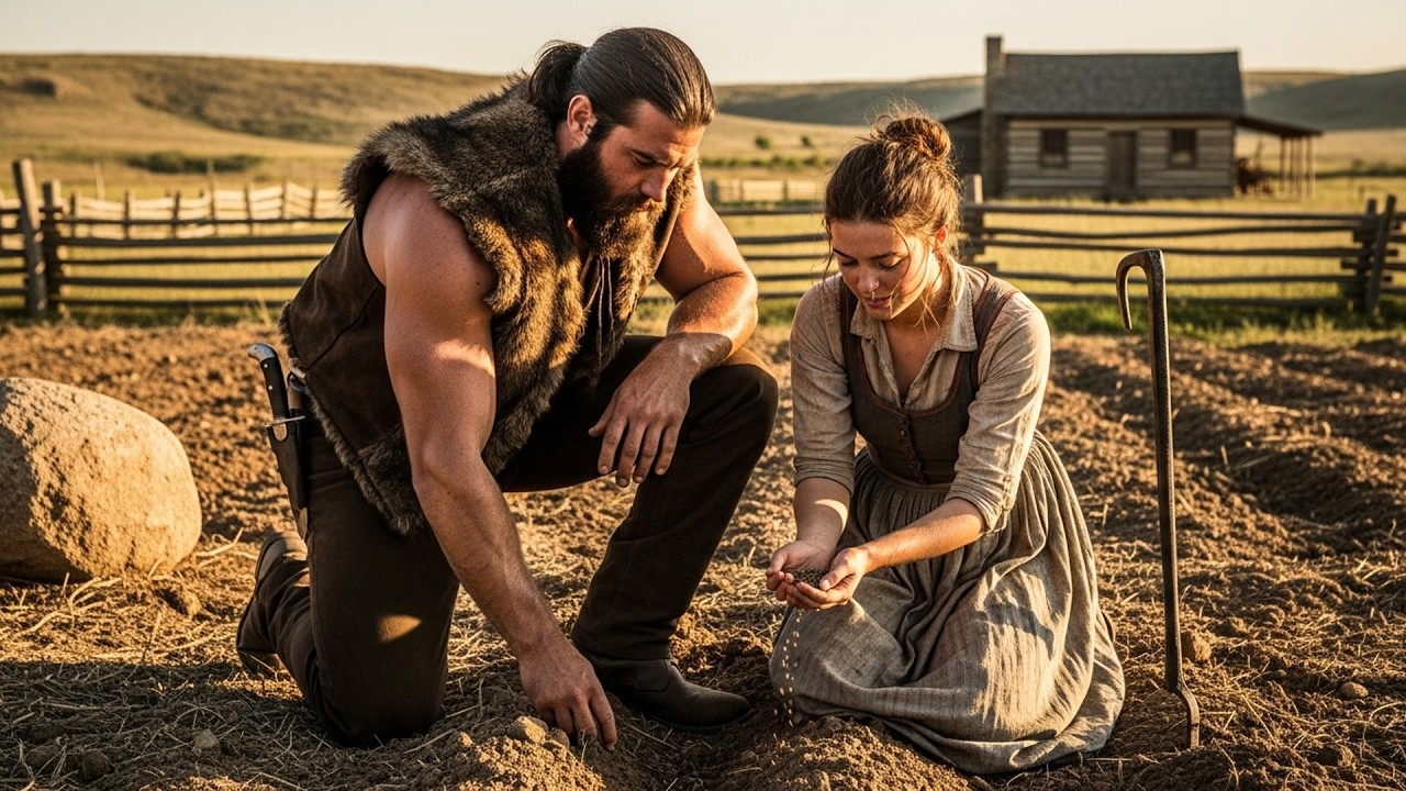 Mountain Man Found Her Trying to Move Boulder Off Her Garden—He Moved It and Helped Her Plant Seeds