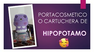 Download Lagu Porta cosméticos o Cartuchera de Hipopótamo en Foamy Goma Eva MP3