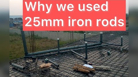 Building in Ghana: First floor Iron rods & Stairs formation