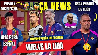 BARÇA: 2 PREMIOS LIGA | FLICK SE REFUERZA | OPCIONES POR 3 LESIONADOS | PENDIENTES DE GAVI
