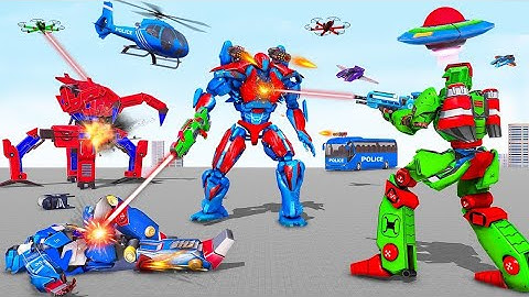 Robot gameplay video 2022 | Bus Robot Car War - Robot Game | Robot  transformer android game