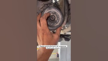 How to remove Toyota /Yaris /Corolla Camry AC compressor clucth pully #automobile #airconparts #diy
