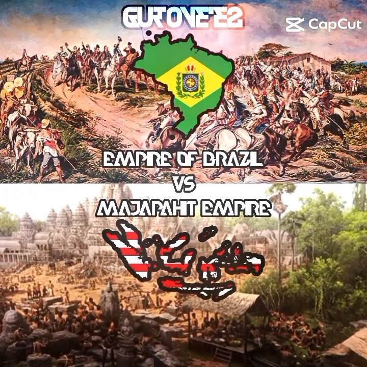 Empire of Brazil VS Majapahit Empire #edit #capcutedit #empires #history #geography #cvc #shorts
