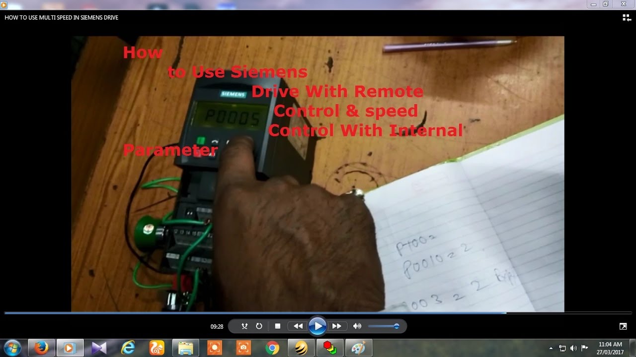 How to feed Parameter in Siemens AC drive - YouTube