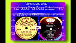 Salmah Ismail Dgn A Jaafar Orchestra  Selamat Hari Raya ahmad Jaafar  1955