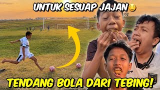 EAT ALL THE SNACKS YOU WANT BUT YOU HAVE TO SCORE FROM THE TOP OF A CLIFF?! 🔥⚽️😂