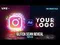 Glitch Scan Logo Animation | After Effects Tutorial | No Plugins | 3D Reflection