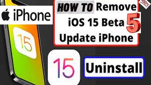 how to remove or uninstall iOS 15 beta 5 from iPhone without computer