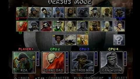 (Ps1) Wu-Tang: Shaolin Style - fight game - Music Gameplay