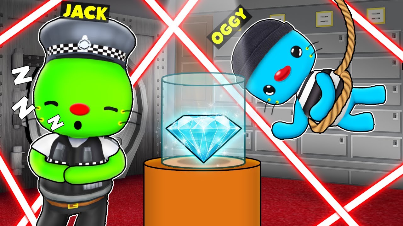 Oggy Robbing Bank At Night In Wobbly Life