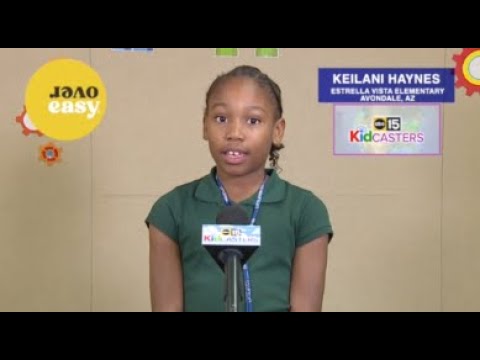 Kidcaster Keilani gives your Monday morning forecast from Estrella Vista Elementary School