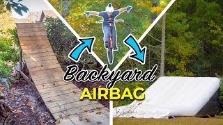 Learning tricks on the backyard airbag