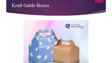 Custom Gable Packaging Boxes | Kraft Gable Boxes | Gable Box