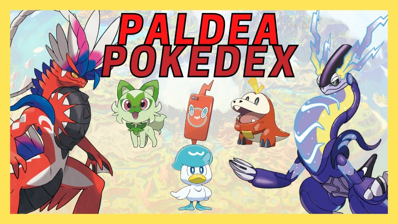 Paldea Pokedex  All 103 Gen 9 Paldea Pokemon 