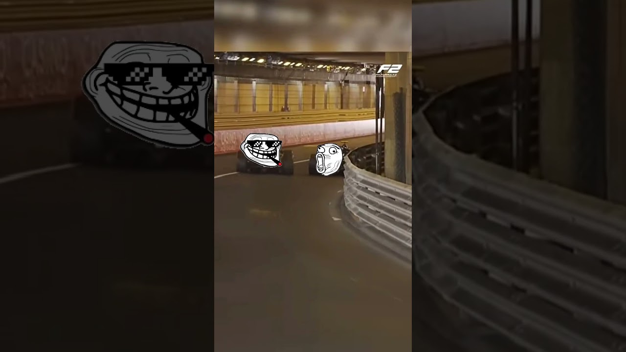 troll face on f1 car 