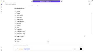 Test 01:TallyPrime+LM Studio+MCP Server with Qwen3-VL- 4B calling List of Available Data for Export