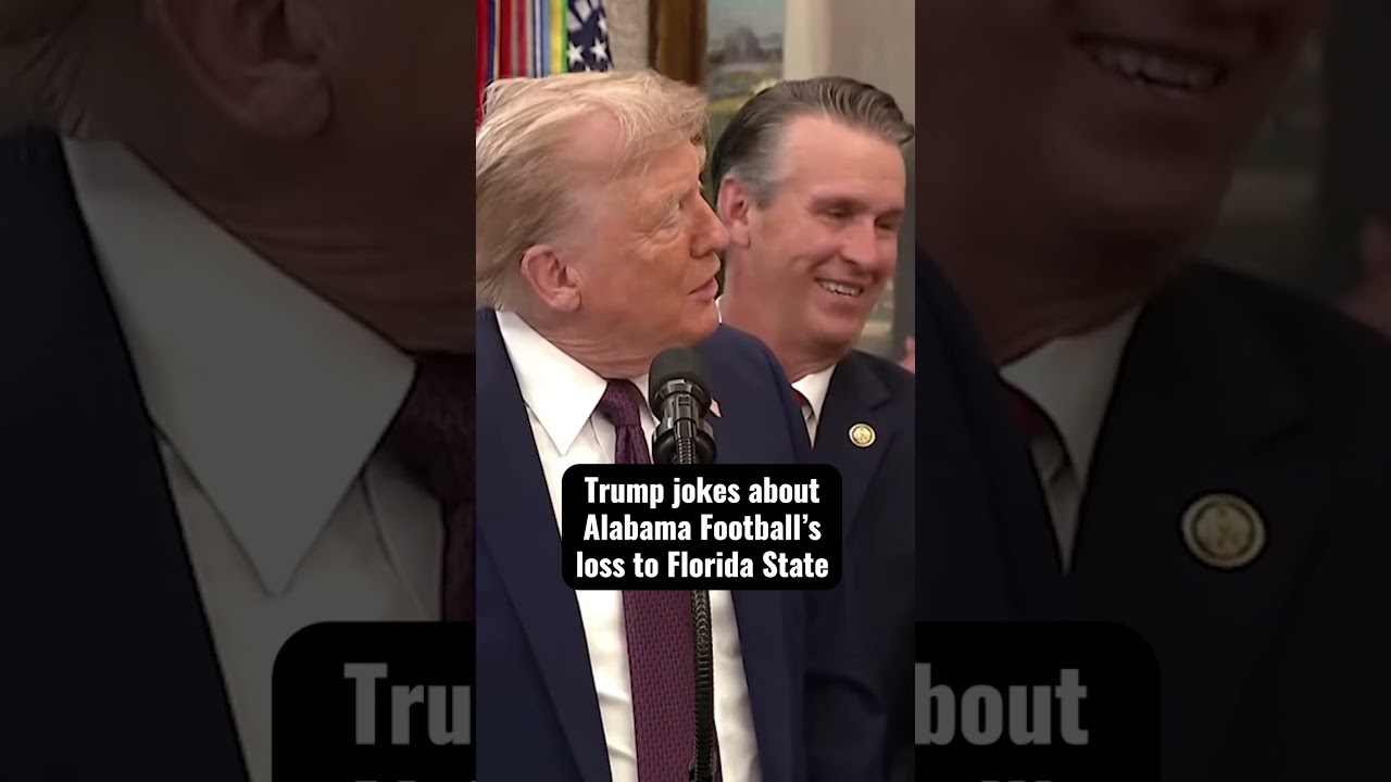 Trump jokes about Alabama Football's loss to Florida State