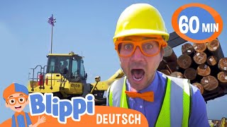 Baufahrzeuge lernen mit Blippi | Blippi | Moonbug Kids Deutsch