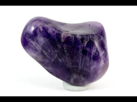 アメジスト (紫水晶) 原石 磨き 26g / Amethyst - YouTube
