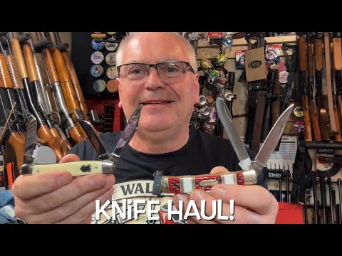 Another Great knife haul, new old stock Camillus’ also Case Imperial & Schrade Uncle Henry!