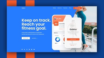 Landing Page Website for Fitness APP using Elementor Pro | Elementor Tutorial #20 | DCreato