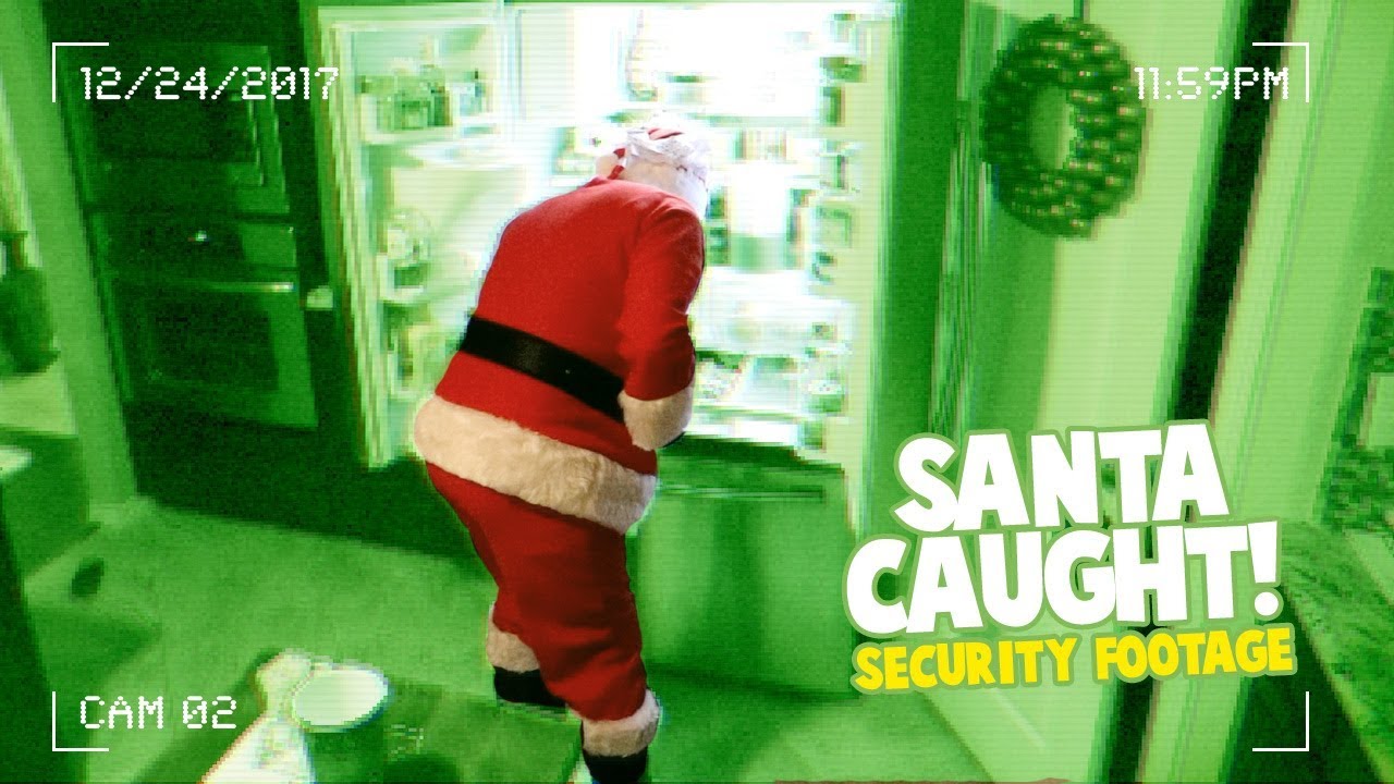 Santa Caught on Camera! (Kids React) - YouTube