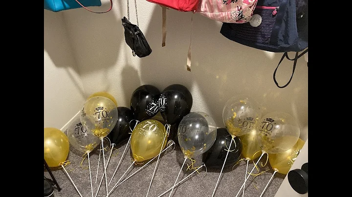 70th Birthday Balloons Gold and Black Party Decorations Latex Confetti Balloon for Women Men  Review