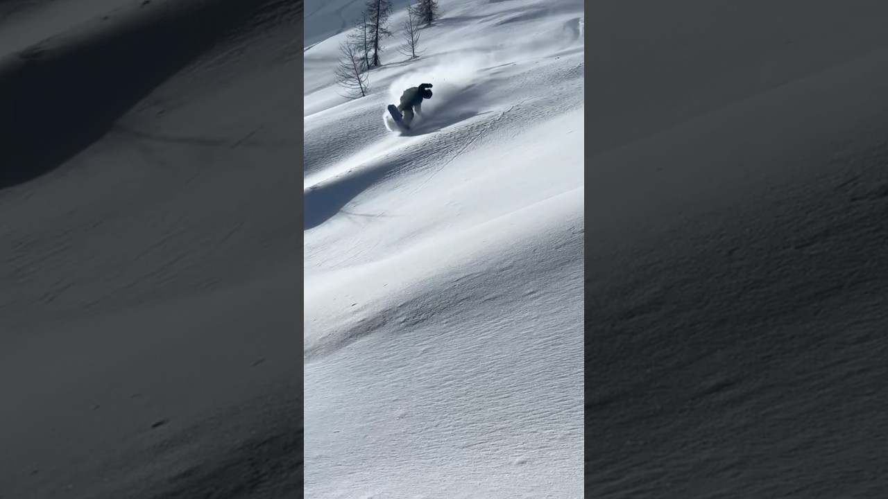 Danny Davis floating over some fresh snow 