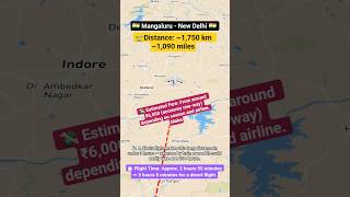 Mangaluru to new Delhi flight 🛫 route explore live #flight #route #explore #aviation #excelbytesized
