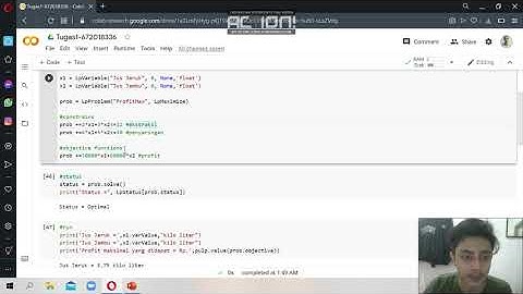 Tugas1 Teknik Optimalisasi - Linear Programming