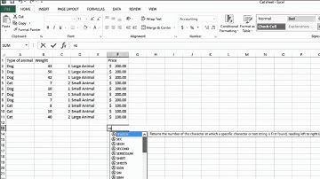 How to use the SUM, SUMIF and SUMIFS functions in Excel 2013?
